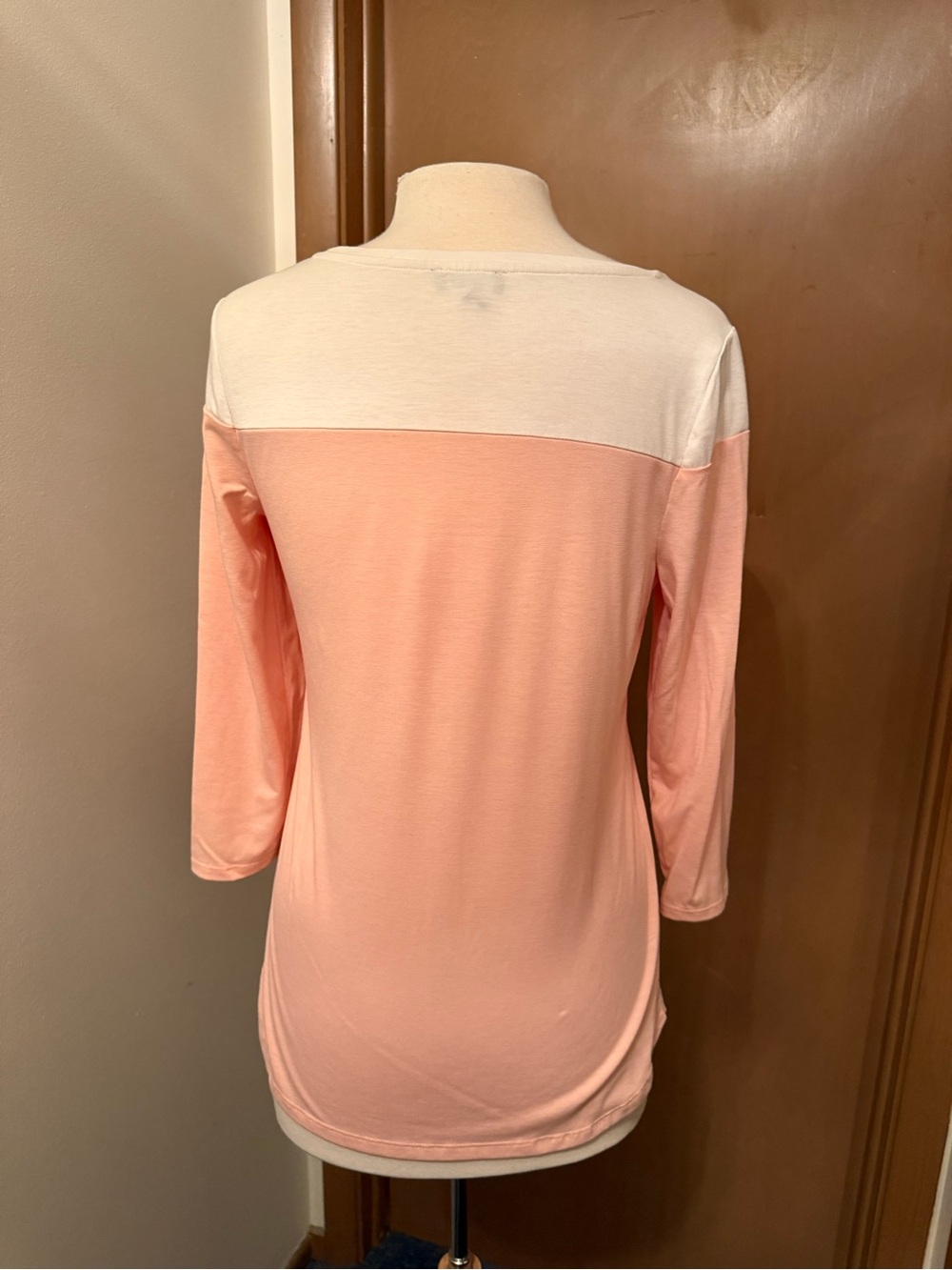The Limited Pink & White Boatneck 3/4 Sleeve Top - Picture 4 of 7